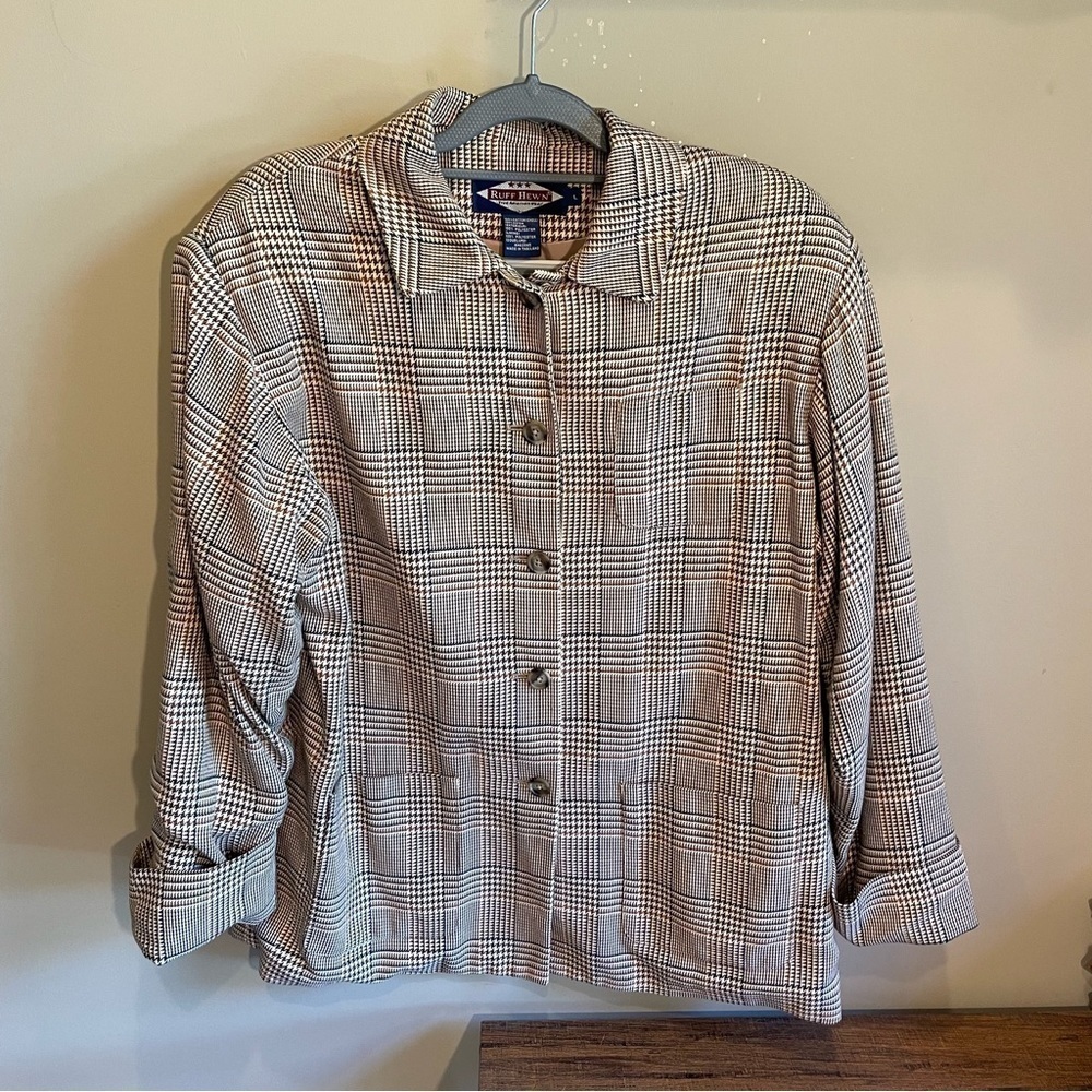 Ruff hewn Vintage plaid blazer Jacket Shacket Large